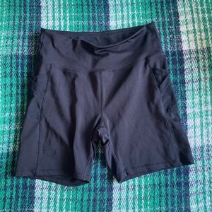 Black Spandex Shorts w/ Pockets